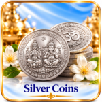 Luxurious Lakshmi Ganesha Silver Coins