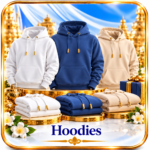 Luxury Gold-Trimmed Hoodie Collection